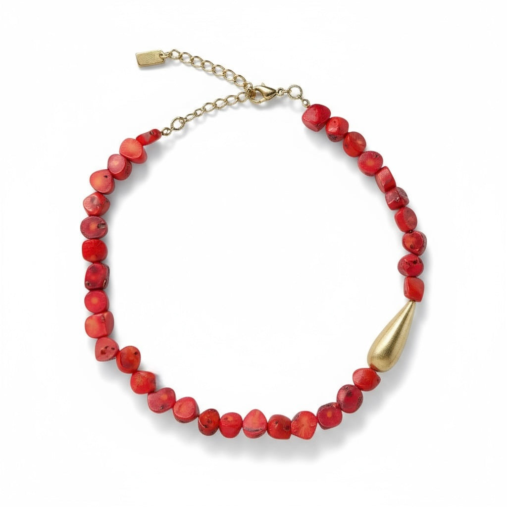 Red Goccia Necklace
