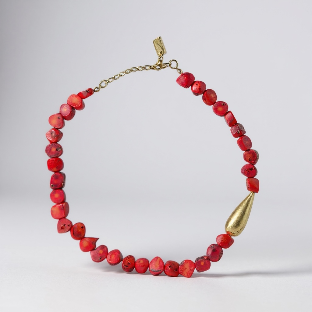 Red Goccia Necklace